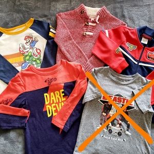 Boy's 5T - Shirt/Jacket/Sweater Bundle
